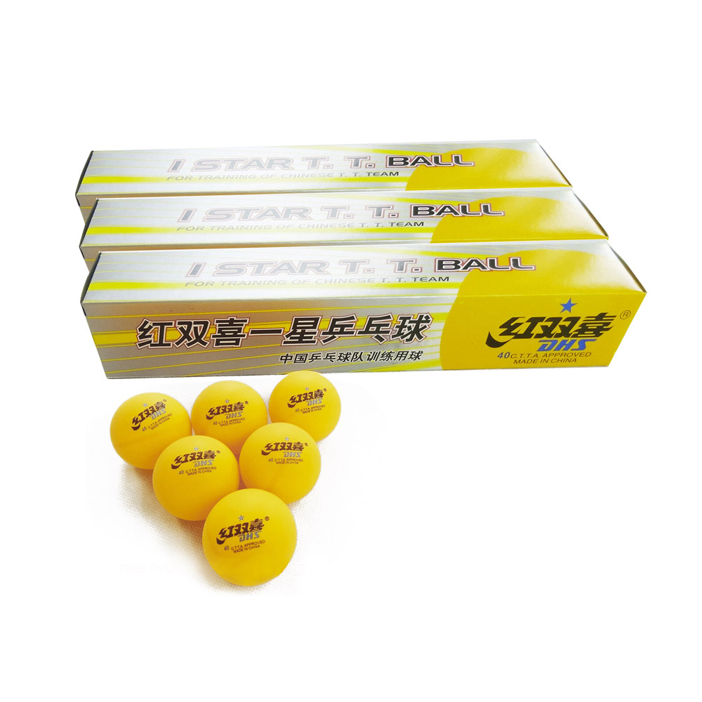 20x DHS 1 Star 40mm Table Tennis Ping Pong Training Balls Orange Free Postage 