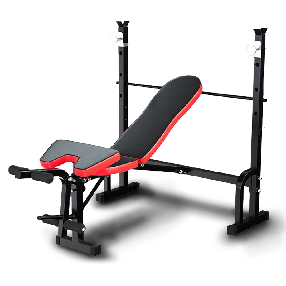 JMQ Fitness Foldable Multi-Station Weight Bench Press Equipment Home ...