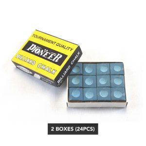 Pioneer 2 Boxes of 24x Blue Chalks Pool Snooker Billiard 1