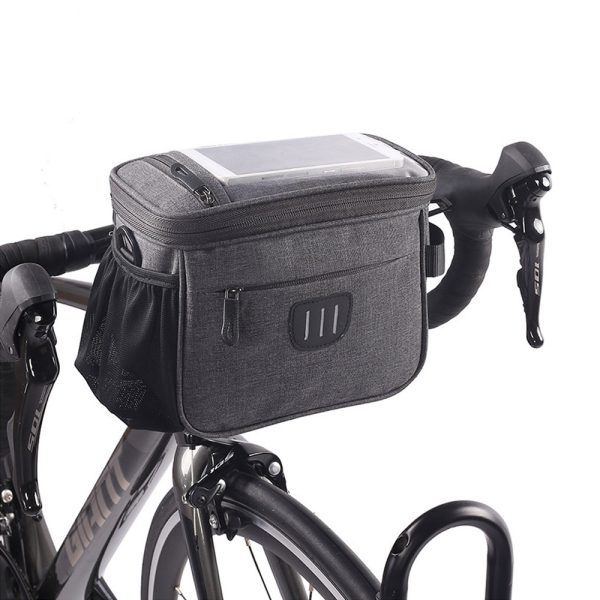 Multi-purpose Bike Handlebar Bag TPC Screen Touch Shoulder Bag Messenger bag – Black 2