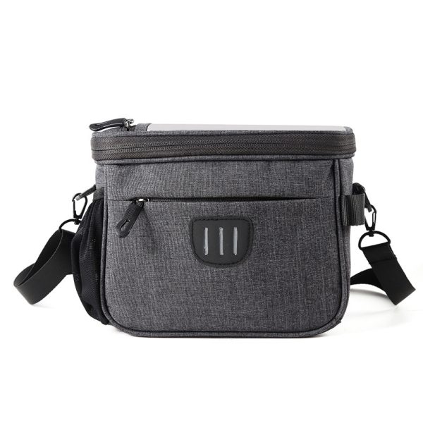 Multi-purpose Bike Handlebar Bag TPC Screen Touch Shoulder Bag Messenger bag - Black