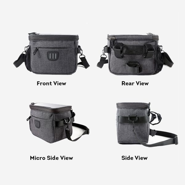 Multi-purpose Bike Handlebar Bag TPC Screen Touch Shoulder Bag Messenger bag – Black 8