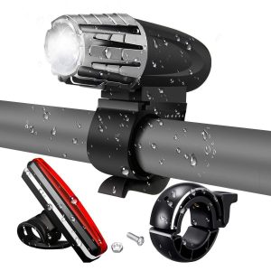 Bicycle Headlight Taillight 360 Degrees Rotation Mountain Cycling Waterproof Bike Accessories 1