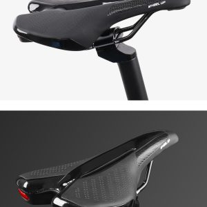 Mountain Bike Seat Saddle Waterproof Bicycle Cushion Pad W/ Taillight – Black 8