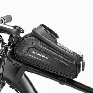 Waterproof Bike Handlebar Bag TPC Screen Touch Detachable Bag – Black 5