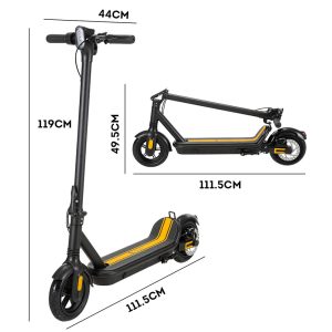 350W 36V A7 Electric Scooter Folding Motorised Scooters Adult Riding Black 9