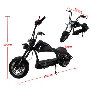 2000W SMDU1 HALLEY Electric Scooter Big Wheel Motorized Adult Riding 9