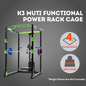 JMQ Fitness K3 Multi-function Power Rack Squat Cage Home Gym Weight Train Equipment Smith Machine 4