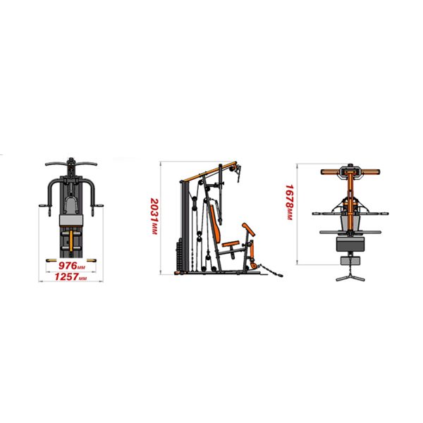 M2 Home Gym Multi-function Exercise Fitness Equipment Machine 10