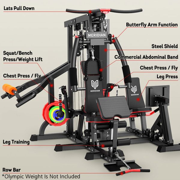 JMQ Fitness M7S Multi-function Home Gym Ultimate Weight Training Fitness Machine Equipment 5