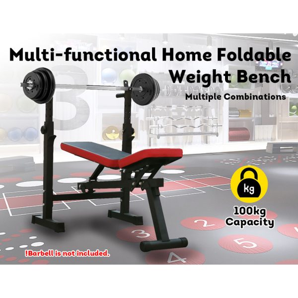 JMQ Fitness Foldable Multi-function Weight Bed Equipment Home Gym Workout 2
