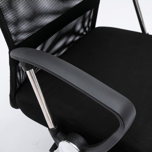 Mason Taylor 105 Liftable Mesh Home Office Chair Horizontal Rotation with Castors – Black 6
