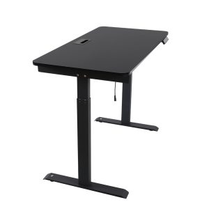 Electric Standing Desk Sit to Stand Up Motorised Single motor Desks Black 2