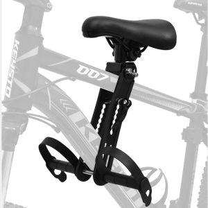 HAIHONG Front Mounted Child Bike Seat Kids Top Tube Bicycle Detachable Seat &Armrest Black 1