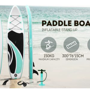 300x76x15CM Stand Up Paddle SUP Inflatable Surfboard Paddleboard W/ Accessories & Backpack Dispatch from 23/11/2021 3