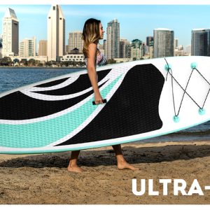 300x76x15CM Stand Up Paddle SUP Inflatable Surfboard Paddleboard W/ Accessories & Backpack Dispatch from 23/11/2021 7