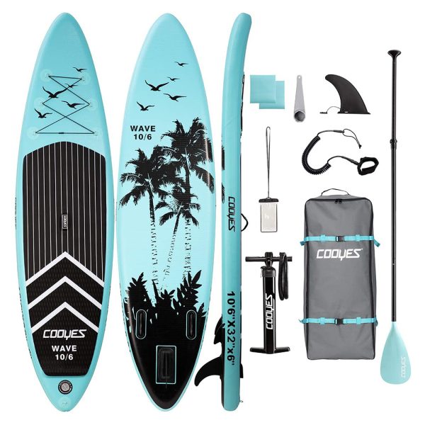 Inflatable 10’6″x32”x6” Stand Up Paddle SUP Surfboard Paddleboard W/ Accessories & Backpack Dispatch from 23/11/2021 6
