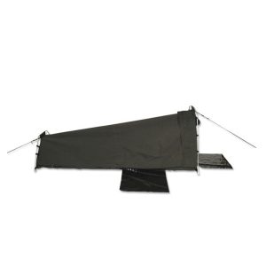 Single Swag Camping Swags Waterproof Canvas Biker Tent Hiking Mattress Black 2