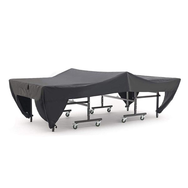 210D Oxford Ping Pong Tennis Table Cover W/ Racket Pocket Indoor and Outdoor - Black